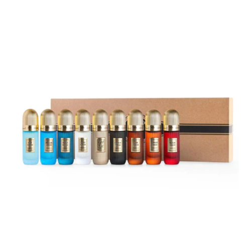 Tobacco Collection 9 in 1 Perfume Gift Box 25ML - Ibraheem Al Qurashi Gift Set