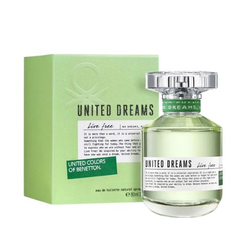 UCB United Dreams Live Free EDT 80ml - 80ML - United Colors of Benetton Perfume