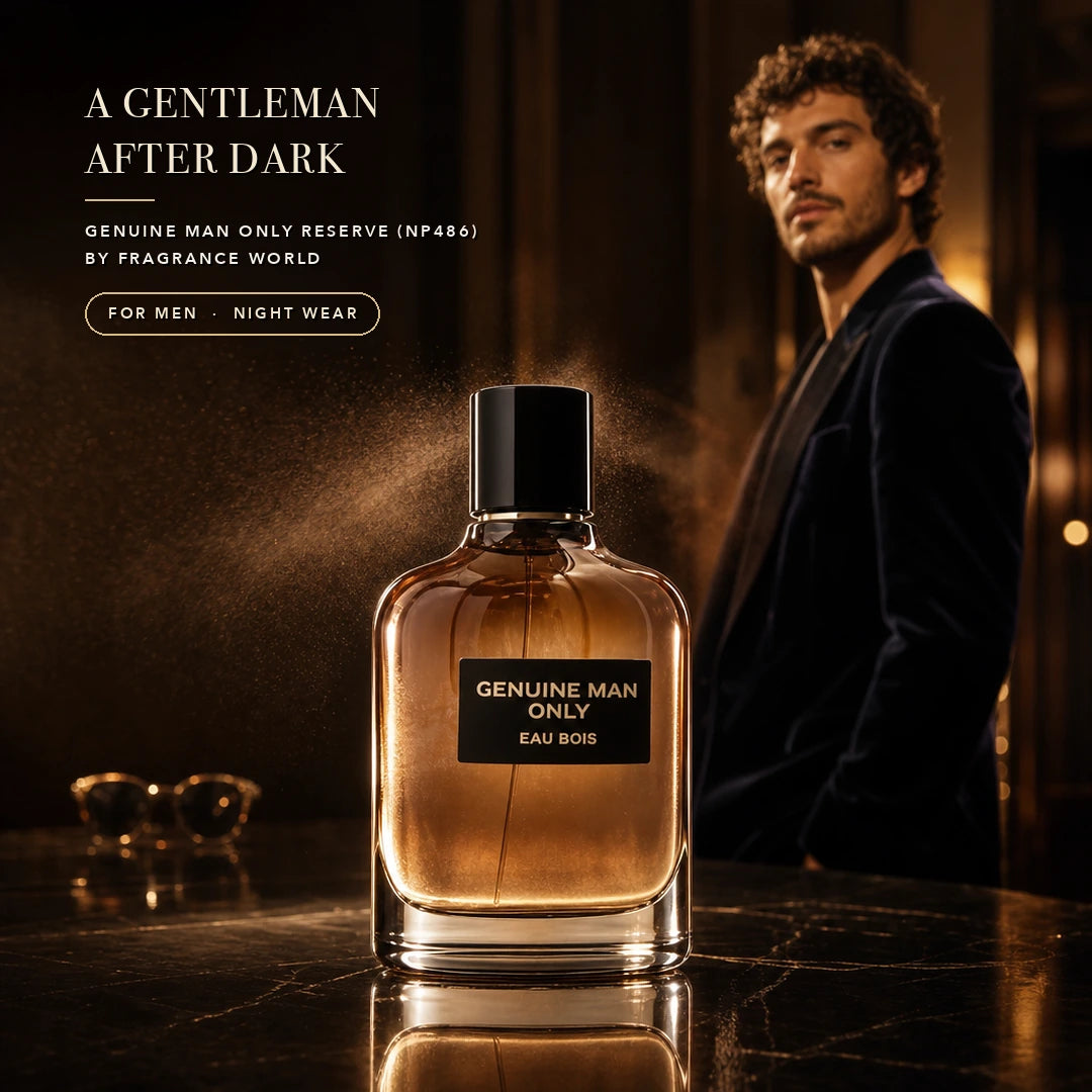 Fragrance World Genuine Man Only Reserve (NP486) Eau De Parfum 100ML