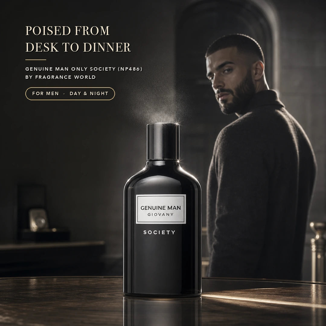 Fragrance World Genuine Man Only Society (NP486) Eau De Parfum 100ML