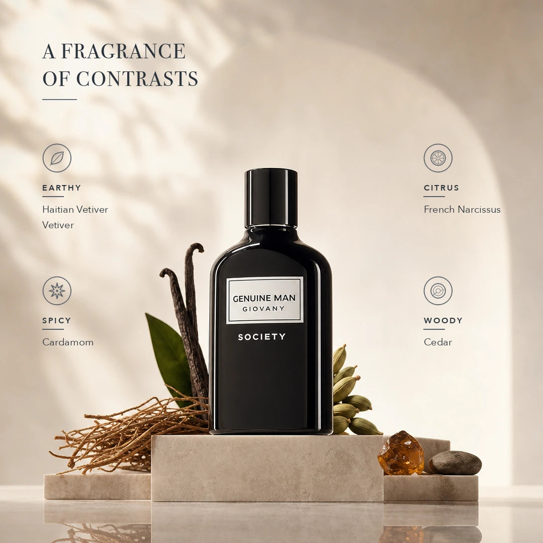 Fragrance World Genuine Man Only Society (NP486) Eau De Parfum 100ML