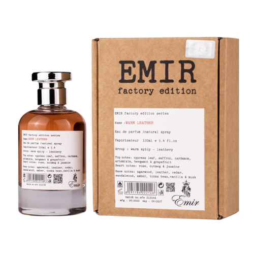 Paris Corner Emir Factory Edition Warm Leather Eau De Parfum (EDP) 100ML for Men - Paris corner Perfume