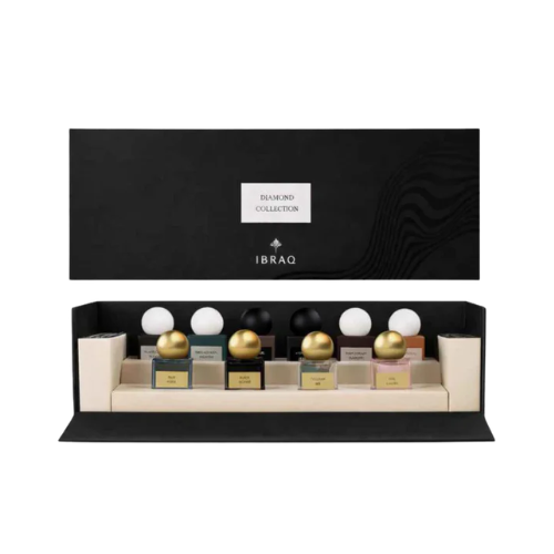 Ibraheem Al Qurashi Diamond Collection Black Discovery Set Eau De Parfum 10 x 10ml for Men - Ibraheem Al Qurashi Gift Set